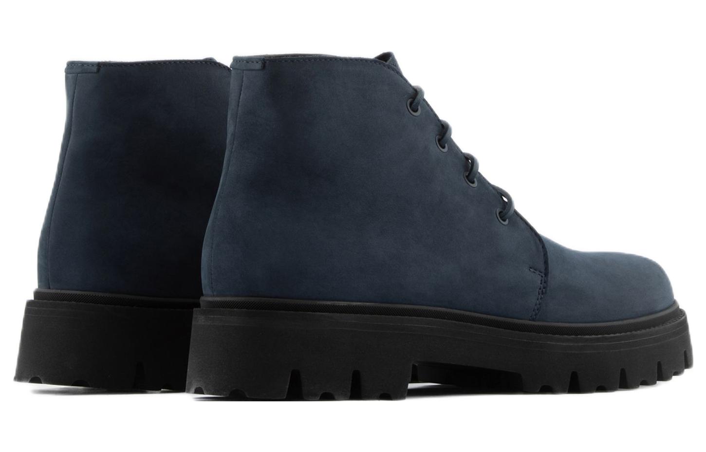 Emporio Armani Leather Lace-Up Ankle Boot 'Navy' 圖 5