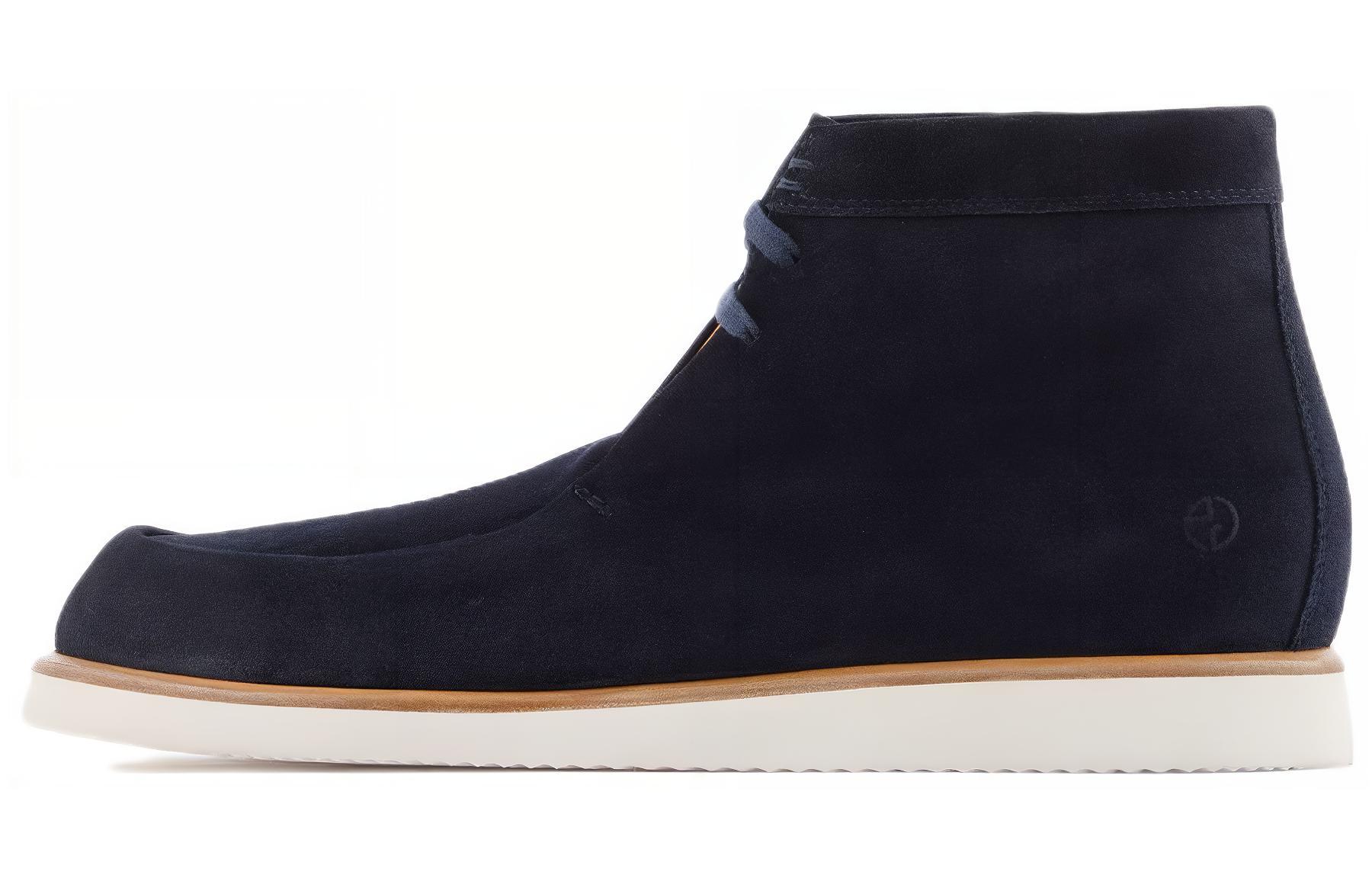 Emporio Armani Leather Lace-Up Ankle Boot 'Navy Blue' X2M339XAT13100006