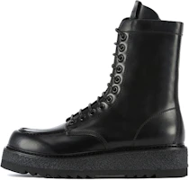 Emporio Armani Leather Lace-Up Boots 'Black' X4N012XF590100002 Emporio Armani Leather Lace-Up Boots 'Black' X4N012XF590100002