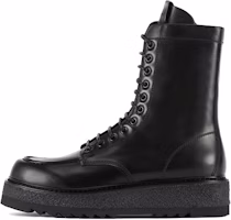 Emporio Armani Leather Lace-Up Boots 'Black' X4N012XF590100002 Emporio Armani Leather Lace-Up Boots 'Black' X4N012XF590100002