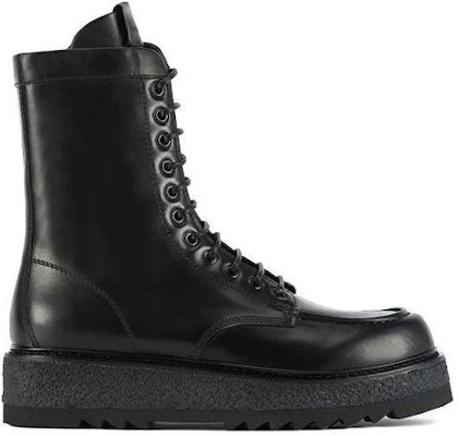 Emporio Armani 黑色皮革系带靴 X4N012XF590100002 Order Emporio Armani 黑色皮革系带靴 X4N012XF590100002
