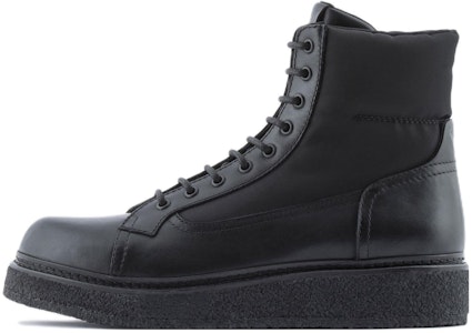 エンポリオ アルマーニ レザーラウンドトゥブーツ (ブラック) X4M376XN6071K001 Buy エンポリオ アルマーニ レザーラウンドトゥブーツ (ブラック) X4M376XN6071K001