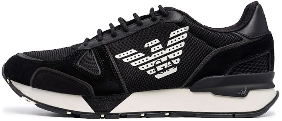 Emporio Armani Leather Logo Print Lace-Up Sneaker 'Black' X4X289XM499Q428 Buy Emporio Armani Leather Logo Print Lace-Up Sneaker 'Black' X4X289XM499Q428