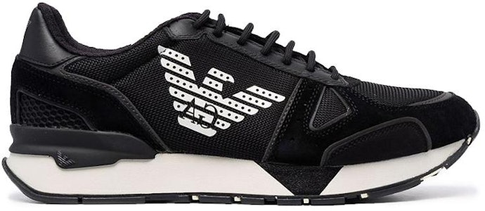 엠포리오 아르마니 레더 로고 레이스업 스니커즈 '블랙' X4X289XM499Q428 Order 엠포리오 아르마니 레더 로고 레이스업 스니커즈 '블랙' X4X289XM499Q428