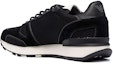 Shop Emporio Armani Sneaker Kulit Logo Cetak Talipinggang 'Hitam' X4X289XM499Q428