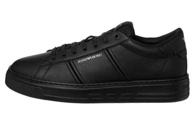 Emporio Armani Leather Low-Top 'Black' X4X570XN840K001