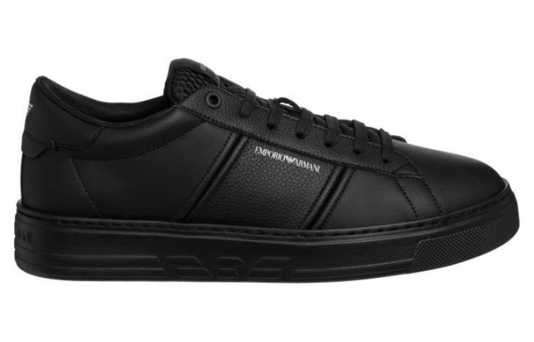 Order Emporio Armani Zapatillas de Cuero Bajas 'Negras' X4X570XN840K001