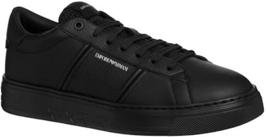 Emporio Armani Kulit Low-Top 'Hitam' X4X570XN840K001 Lookbook Emporio Armani Kulit Low-Top 'Hitam' X4X570XN840K001