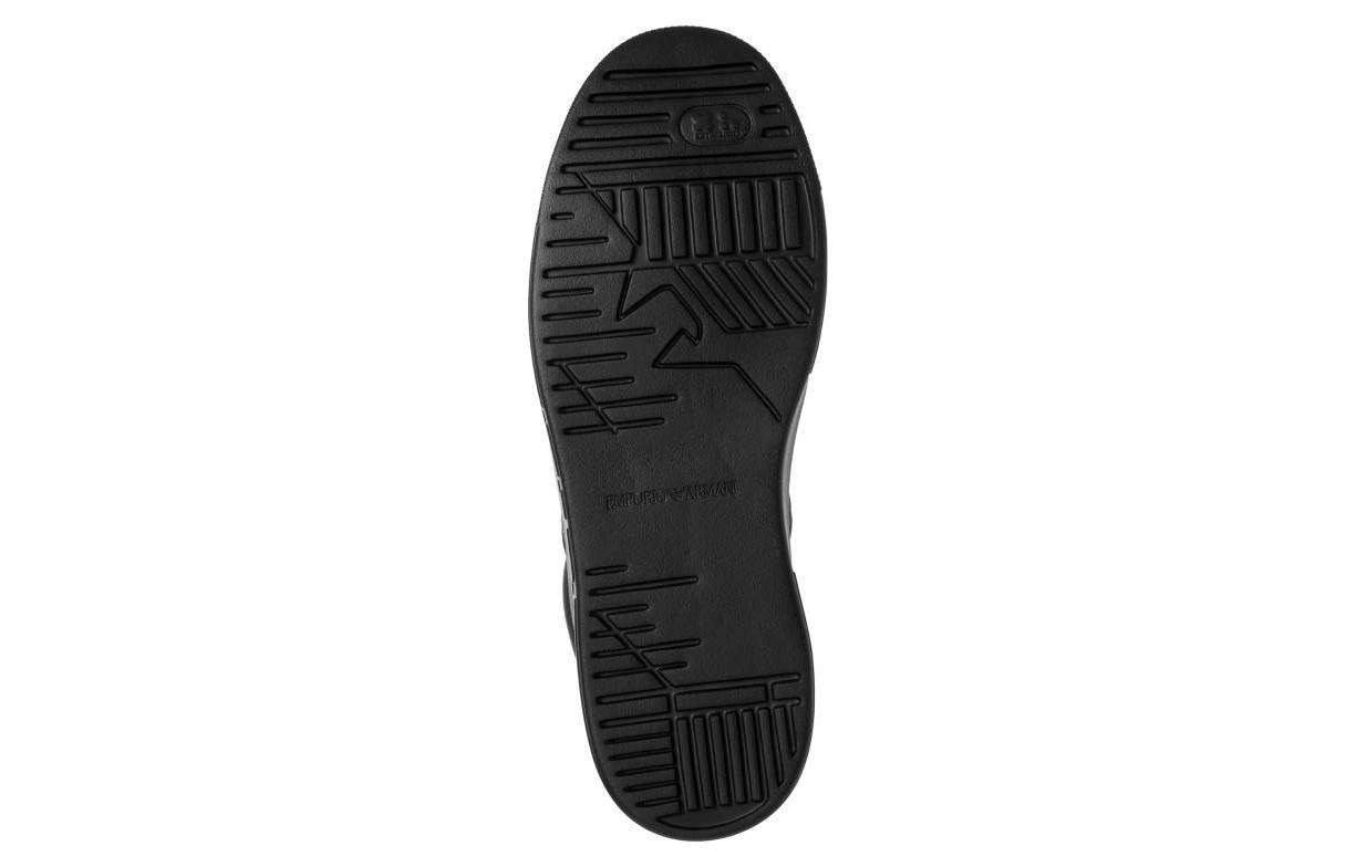 Details for Emporio Armani Zapatillas de Cuero Bajas 'Negras' X4X570XN840K001