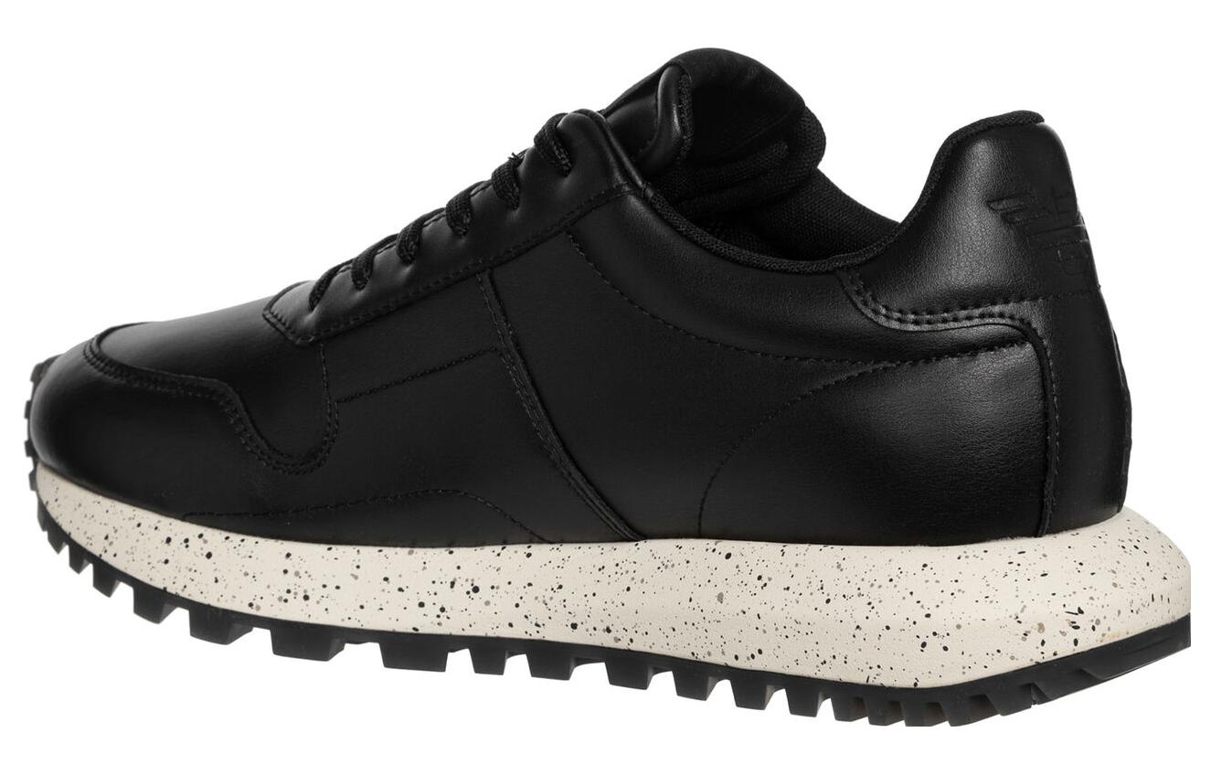 Emporio Armani Leather Low-Top 'Black' 圖 3