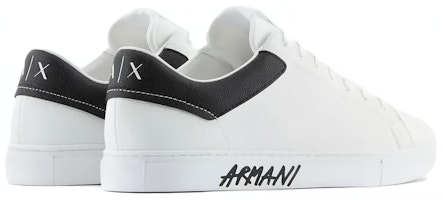 EMPORIO ARMANI阿瑪尼 皮革 系帶低幫 時尚板鞋 男款 白黑色 Shop EMPORIO ARMANI阿瑪尼 皮革 系帶低幫 時尚板鞋 男款 白黑色