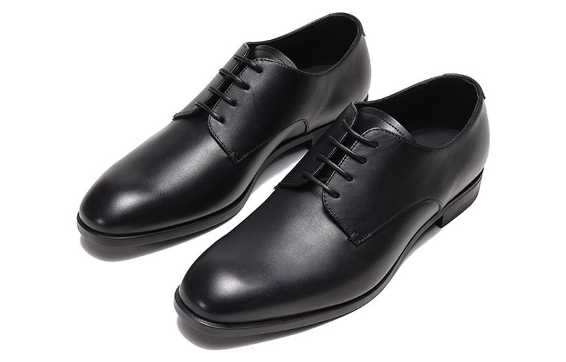 Lookbook Emporio Armani Kasut Kulit Low-Top Formal 'Hitam' X4C587XF31200002