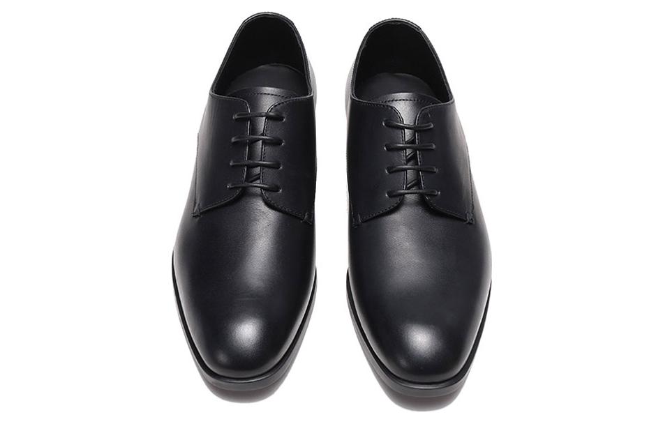 Shop Emporio Armani Kasut Kulit Low-Top Formal 'Hitam' X4C587XF31200002