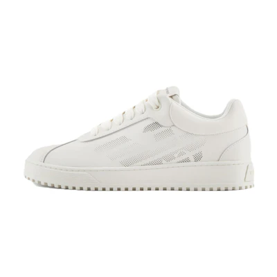 Emporio Armani Leather Low-Top Sneaker 'White'