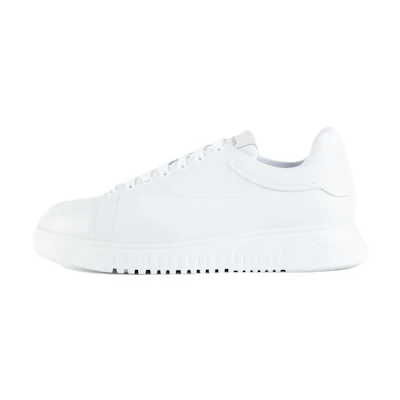 Emporio Armani Leather Low-Top Sneaker 'White'