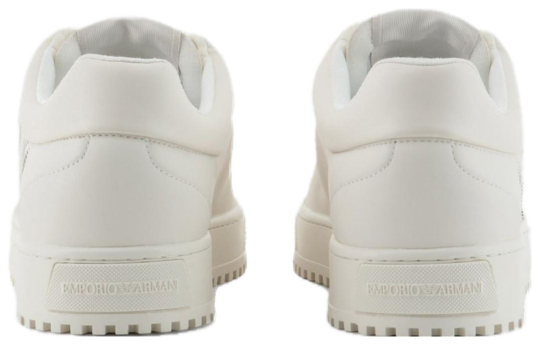 Emporio Armani Leather Low-Top Sneaker 'White' 圖 4