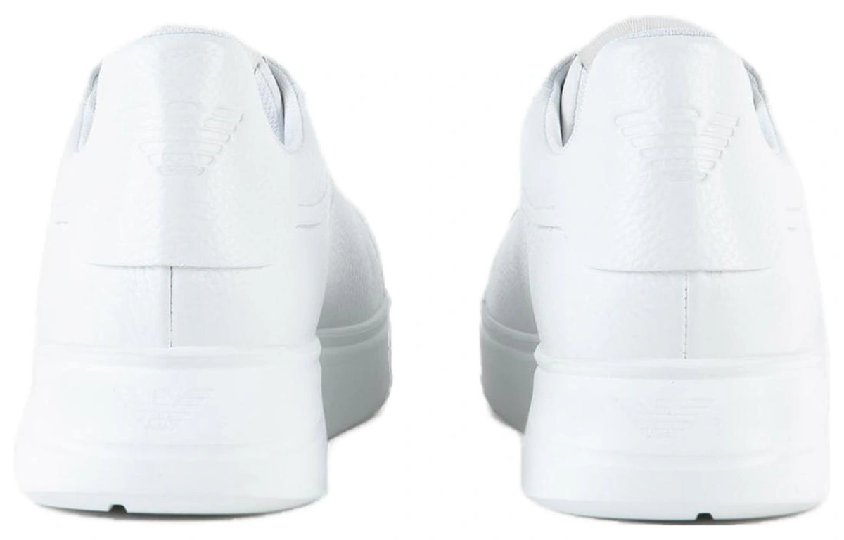 Emporio Armani Leather Low-Top Sneaker 'White'