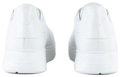 Emporio Armani Leather Low-Top Sneaker 'White'