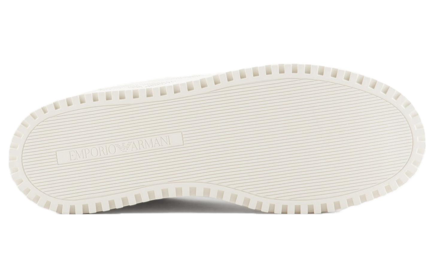 Emporio Armani Leather Low-Top Sneaker 'White' 圖 5