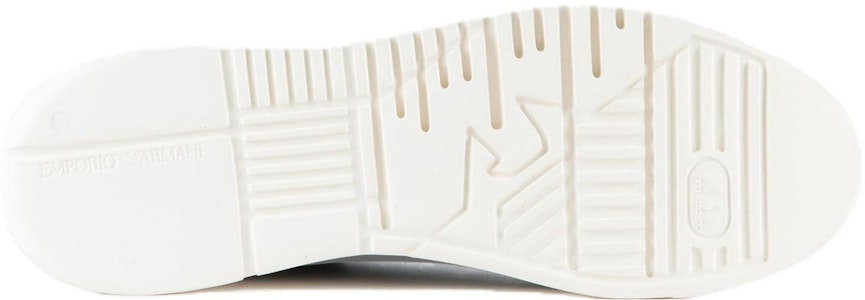 エンポリオ・アルマーニ レザー ロートップ スニーカー 'ホワイト' X4X264XF768100001 X4X264XF768100001 Purchase エンポリオ・アルマーニ レザー ロートップ スニーカー 'ホワイト' X4X264XF768100001 X4X264XF768100001