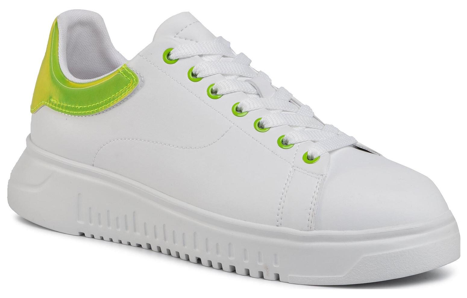 Emporio Armani Leather Low-Top Sneaker 'White CMFT' 圖 3