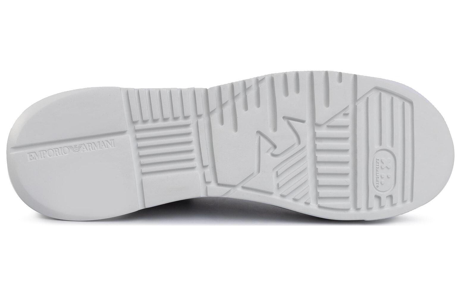 Emporio Armani Leather Low-Top Sneaker 'White CMFT' 圖 5