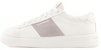 Emporio Armani Kasut Kulit Low-Top 'Putih Kelabu'. X4X570XN840K525