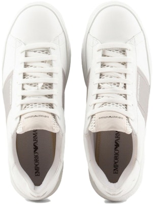 Zapatillas Bajas de Cuero Emporio Armani 'Blanco Gris' X4X570XN840K525 Lookbook Zapatillas Bajas de Cuero Emporio Armani 'Blanco Gris' X4X570XN840K525