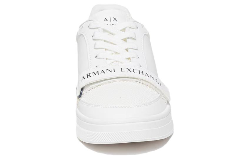 Shop Emporio Armani Zapatillas de Cuero Bajas 'Comfort Sport Blanco' XUX168XV658S522