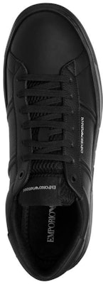 Emporio Armani Sepatu Kulit Low-Top 'Hitam' X4X570XN840K001 Lookbook Emporio Armani Sepatu Kulit Low-Top 'Hitam' X4X570XN840K001