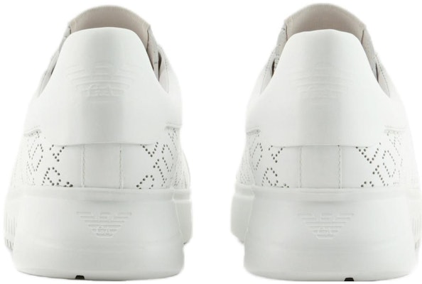Emporio Armani Zapatillas Bajas de Cuero 'Clásico Blanco' X4X635XN889A222 Shop Emporio Armani Zapatillas Bajas de Cuero 'Clásico Blanco' X4X635XN889A222