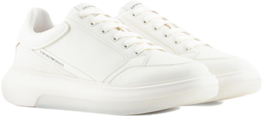 Emporio Armani Kulit Low Top 'Eagle Putih' X4X633XM964M801 Order Emporio Armani Kulit Low Top 'Eagle Putih' X4X633XM964M801