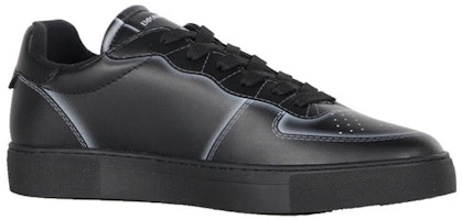 EMPORIO ARMANI 阿瑪尼 牛皮革 圓頭系帶 低幫 板鞋 男款 黑色 Order EMPORIO ARMANI 阿瑪尼 牛皮革 圓頭系帶 低幫 板鞋 男款 黑色