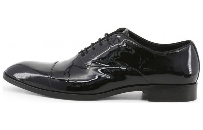 Emporio Armani Leather Oxford 'Black Dress'