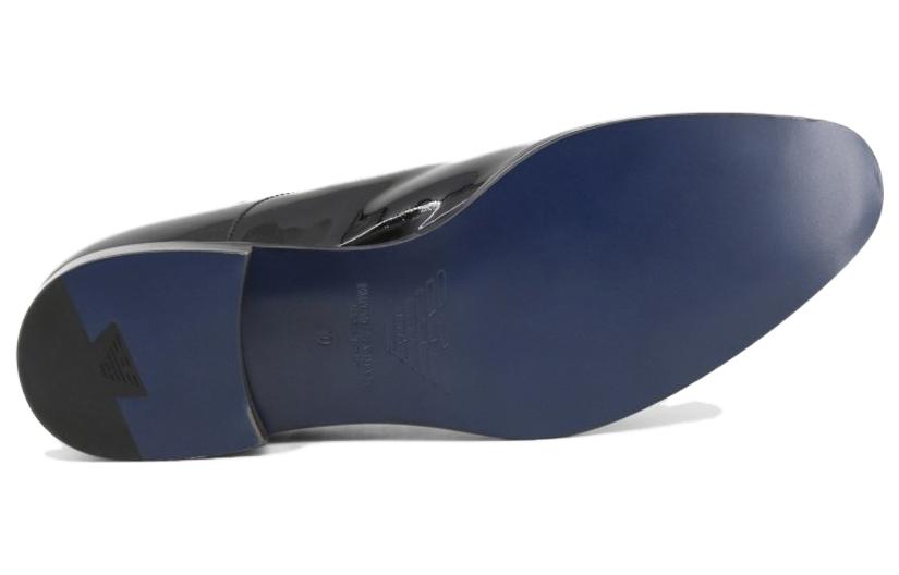 Emporio Armani Leather Oxford 'Black Dress' 圖 4