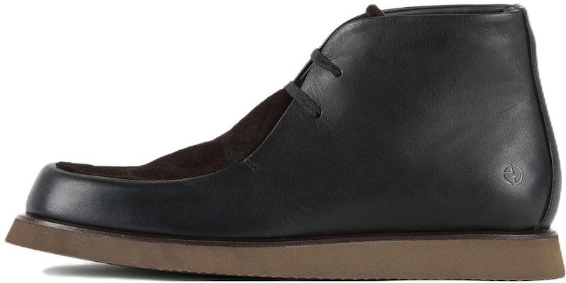 Emporio Armani Leather Round Toe Lace-Up 'Fashion Short Boot Black' X2M344XN6651C705 Buy Emporio Armani Leather Round Toe Lace-Up 'Fashion Short Boot Black' X2M344XN6651C705