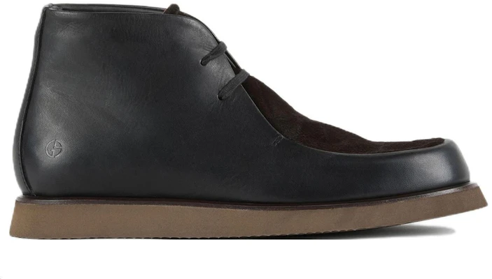 Emporio Armani Leather Round Toe Lace-Up 'Fashion Short Boot Black' X2M344XN6651C705 Order Emporio Armani Leather Round Toe Lace-Up 'Fashion Short Boot Black' X2M344XN6651C705