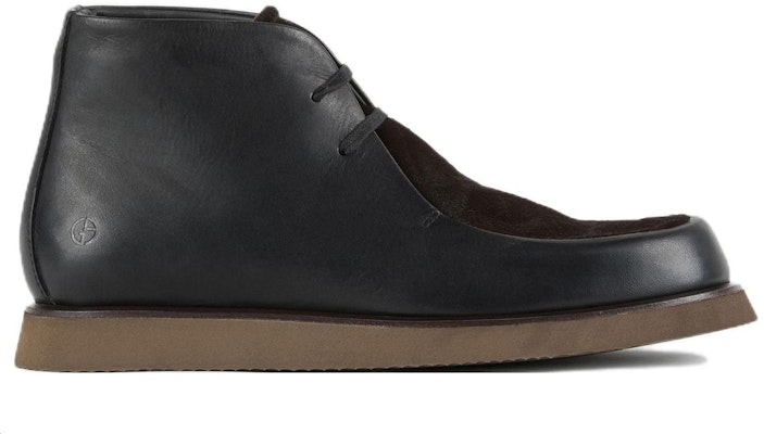 Emporio Armani Leather Round Toe Lace-Up 'Fashion Short Boot Black' X2M344XN6651C705 Order Emporio Armani Leather Round Toe Lace-Up 'Fashion Short Boot Black' X2M344XN6651C705