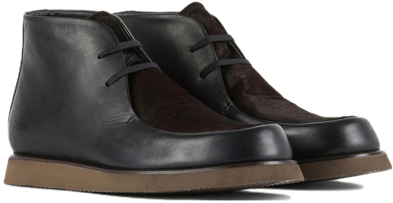 Emporio Armani Leather Round Toe Lace-Up 'Fashion Short Boot Black' X2M344XN6651C705 Lookbook Emporio Armani Leather Round Toe Lace-Up 'Fashion Short Boot Black' X2M344XN6651C705