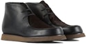 Lookbook Emporio Armani But Fesyen Kulit Hitam Hujung Bulat Bertali Pendek X2M344XN6651C705