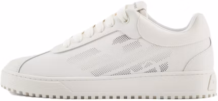 Emporio Armani Leather Round Toe Lace-Up Low-Top Sneaker 'White' X4X643XN95200894 Emporio Armani Leather Round Toe Lace-Up Low-Top Sneaker 'White' X4X643XN95200894
