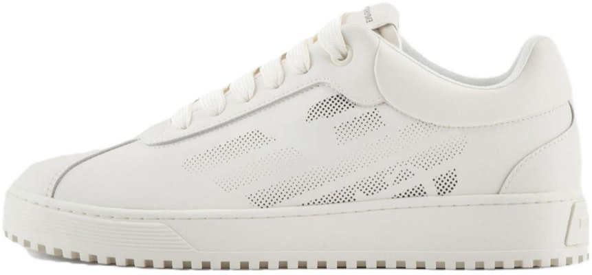 Emporio Armani Leather Round Toe Lace-Up Low-Top Sneaker 'White' X4X643XN95200894 Buy Emporio Armani Leather Round Toe Lace-Up Low-Top Sneaker 'White' X4X643XN95200894