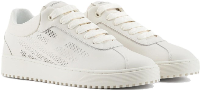 Zapatillas Bajas de Cuero Blanco Emporio Armani con Punta Redonda y Cordones X4X643XN95200894 Order Zapatillas Bajas de Cuero Blanco Emporio Armani con Punta Redonda y Cordones X4X643XN95200894