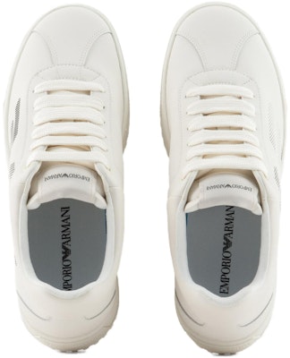 Zapatillas Bajas de Cuero Blanco Emporio Armani con Punta Redonda y Cordones X4X643XN95200894 Shop Zapatillas Bajas de Cuero Blanco Emporio Armani con Punta Redonda y Cordones X4X643XN95200894