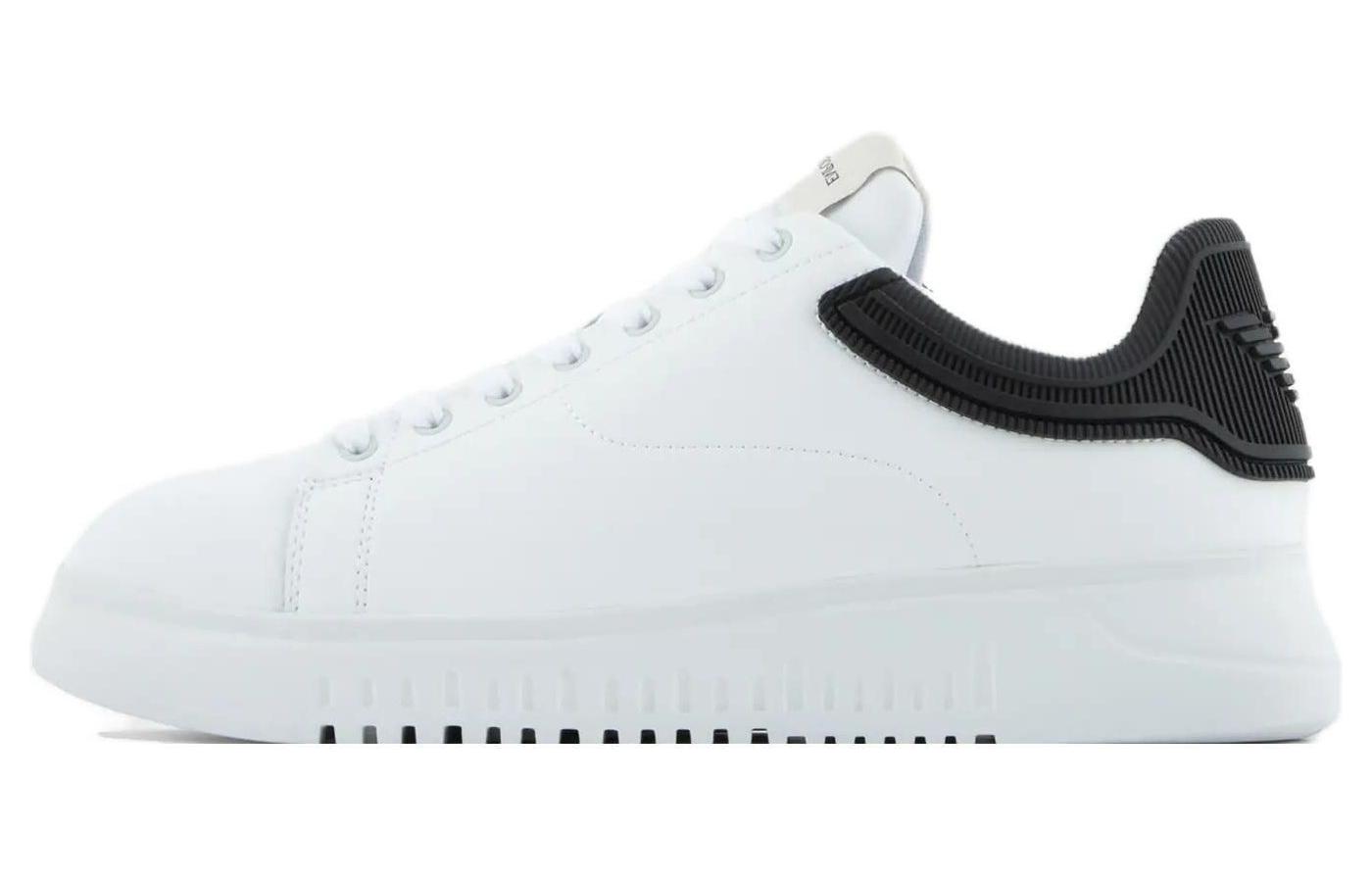 Emporio Armani Leather Sneaker 'Black & White' X4X264XN19100230
