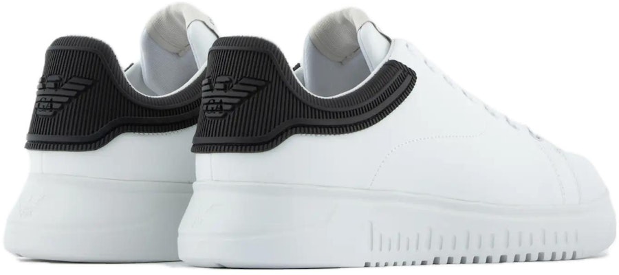 Emporio Armani Leather Sneaker 'Black & White' X4X264XN19100230 Lookbook Emporio Armani Leather Sneaker 'Black & White' X4X264XN19100230