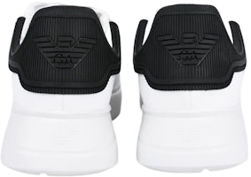 EMPORIO ARMANI阿瑪尼 皮革 系帶 時尚板鞋 男款 白黑 Shop EMPORIO ARMANI阿瑪尼 皮革 系帶 時尚板鞋 男款 白黑