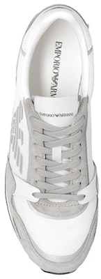 Emporio Armani Kasut Kulit 'Logo Helang Sisi Kelabu' X4X537XM678Q825 Lookbook Emporio Armani Kasut Kulit 'Logo Helang Sisi Kelabu' X4X537XM678Q825