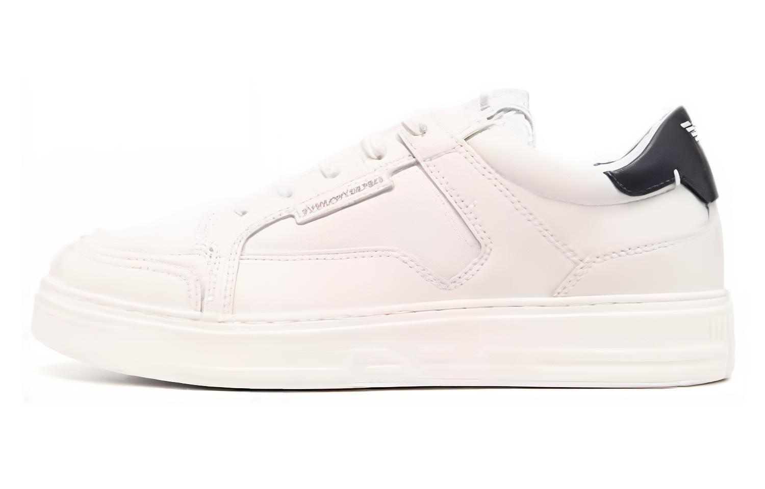 Emporio Armani Leather Textured Sneakers 'White Fashion' X4X568XN162Q778