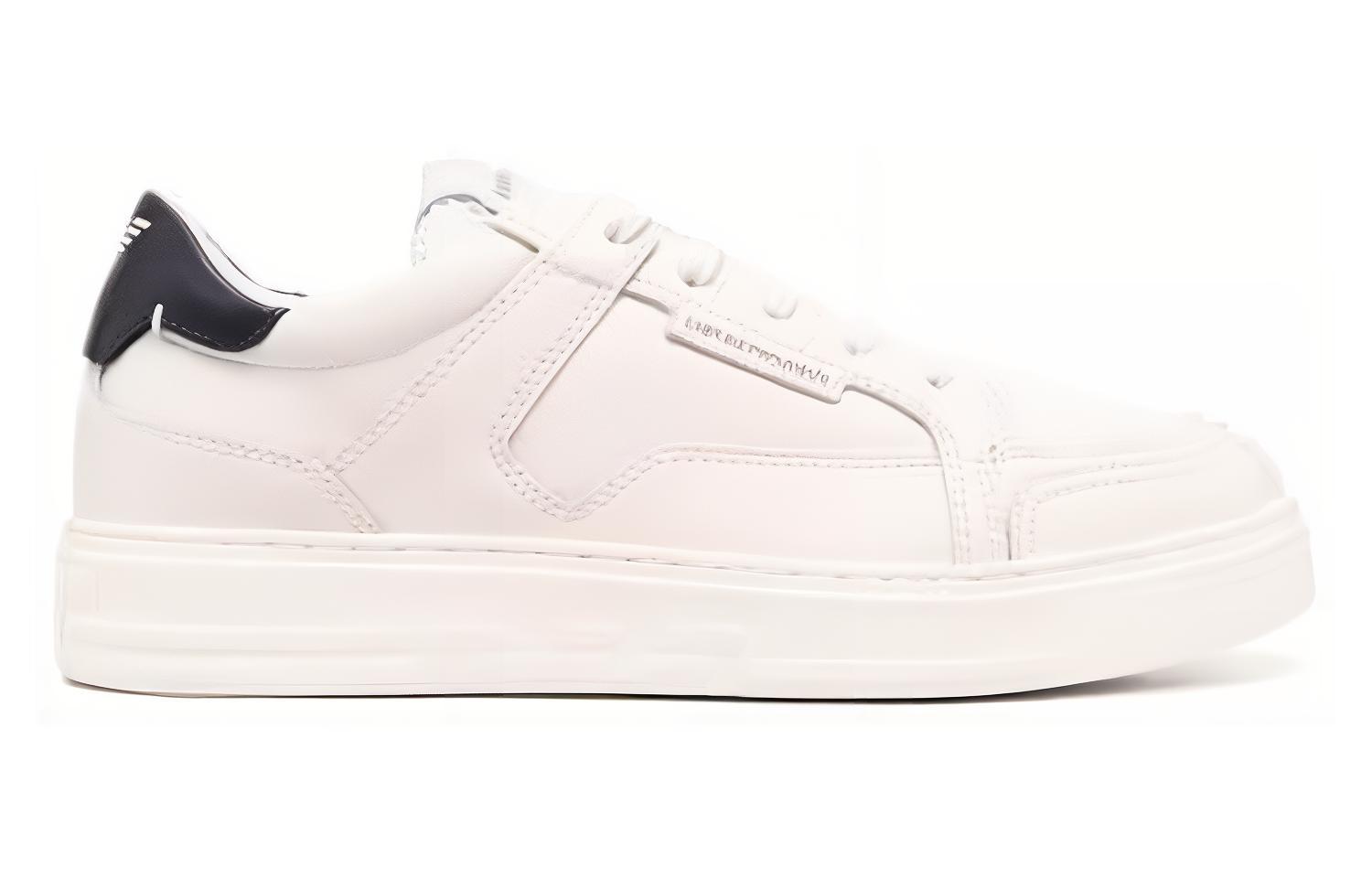 Order Emporio Armani Sepatu Kulit Bertekstur 'Putih Fashion' X4X568XN162Q778